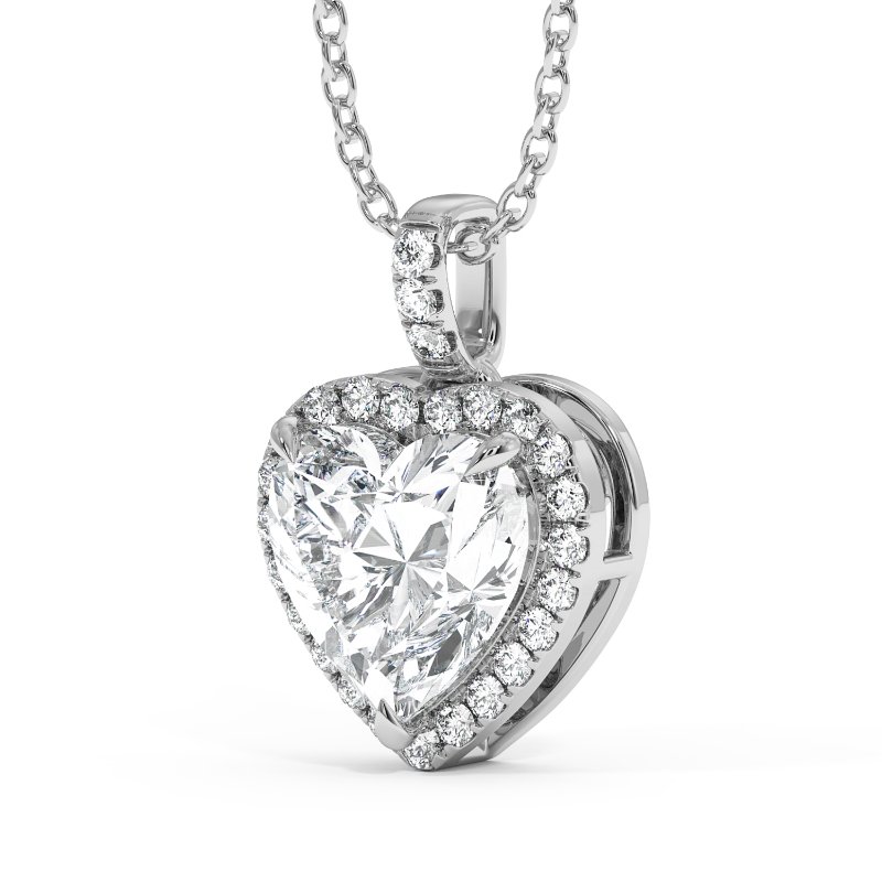 18K White Gold Ashley Pendant
