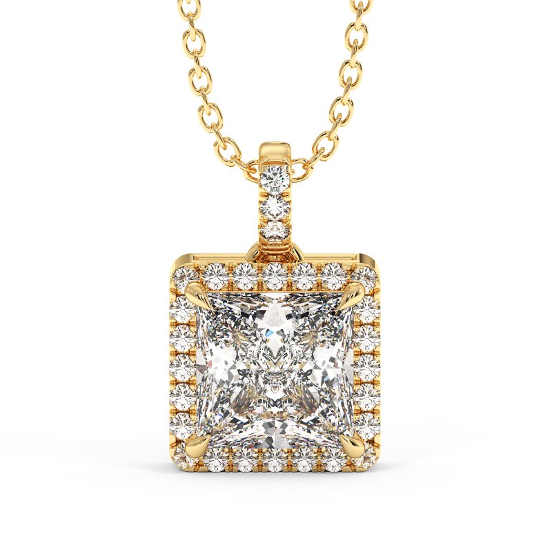 18K White Gold Ashley Pendant