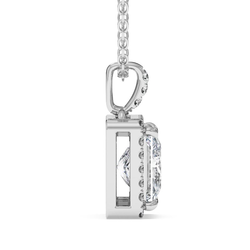 18K White Gold Ashley Pendant
