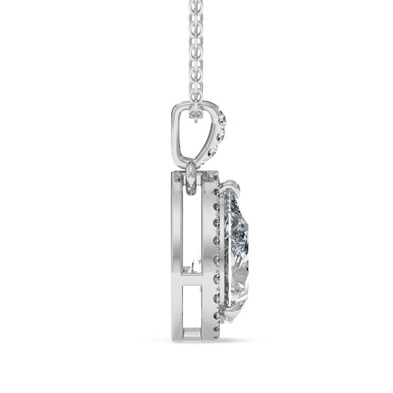18K White Gold Ashley Pendant