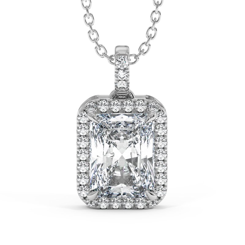 18K White Gold Ashley Pendant