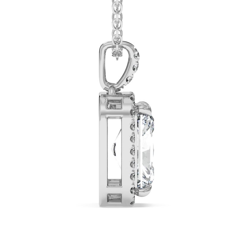 18K White Gold Ashley Pendant