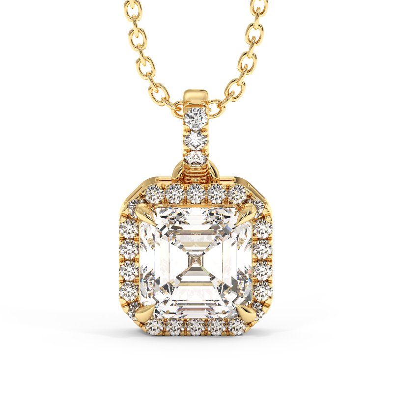 18K White Gold Georgia Pendant