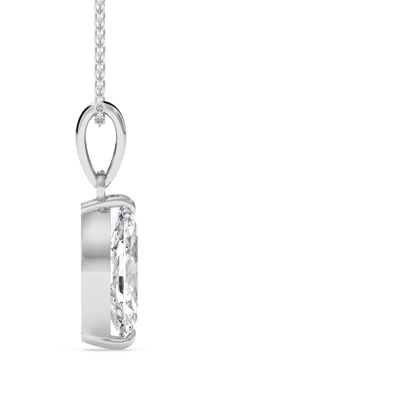 18K White Gold Georgia Pendant