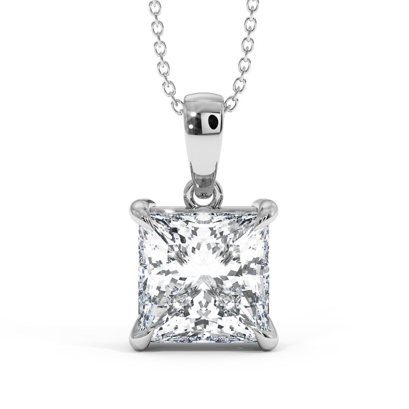 18K White Gold Georgia Pendant