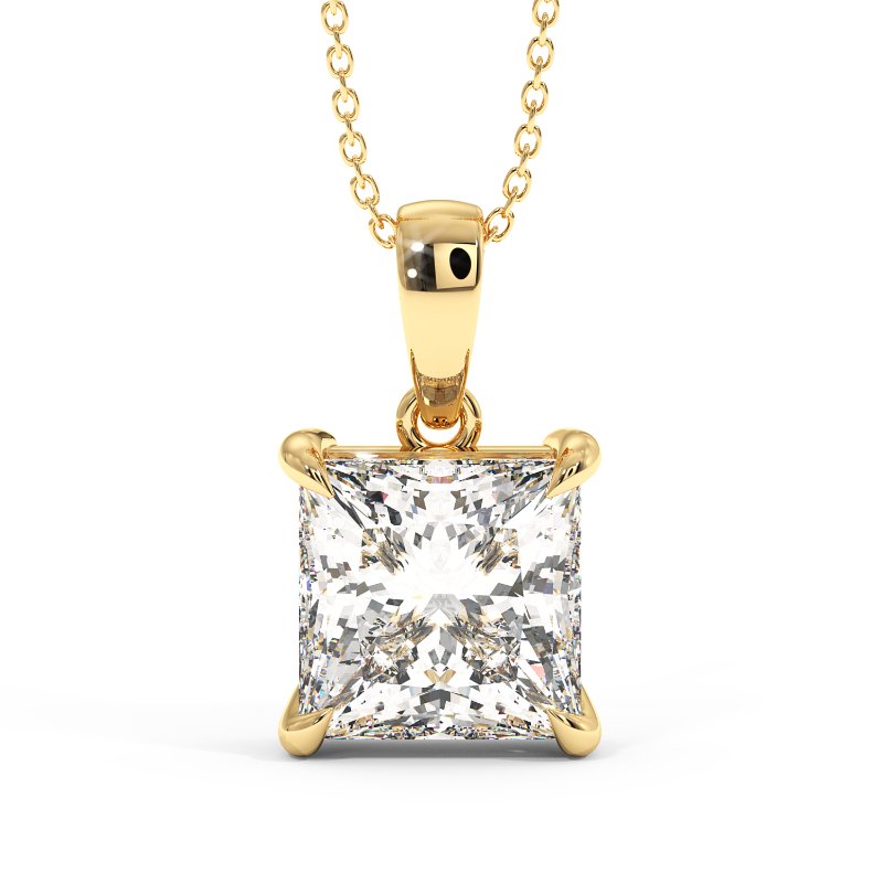 18K White Gold Georgia Pendant