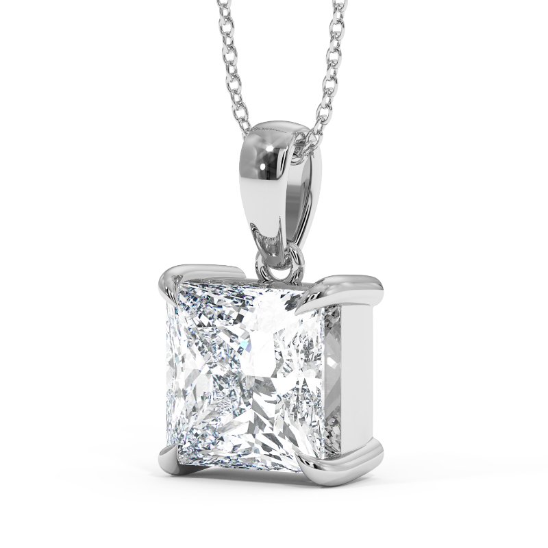 18K White Gold Georgia Pendant