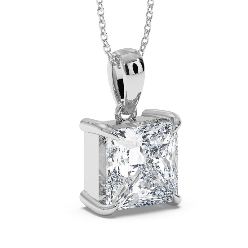 18K White Gold Georgia Pendant