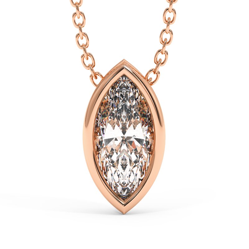 18K White Gold Sabrina Necklace