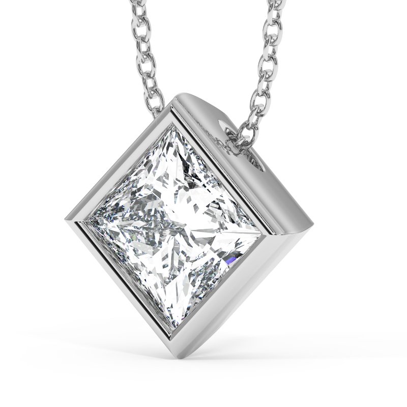 18K White Gold Sabrina Necklace