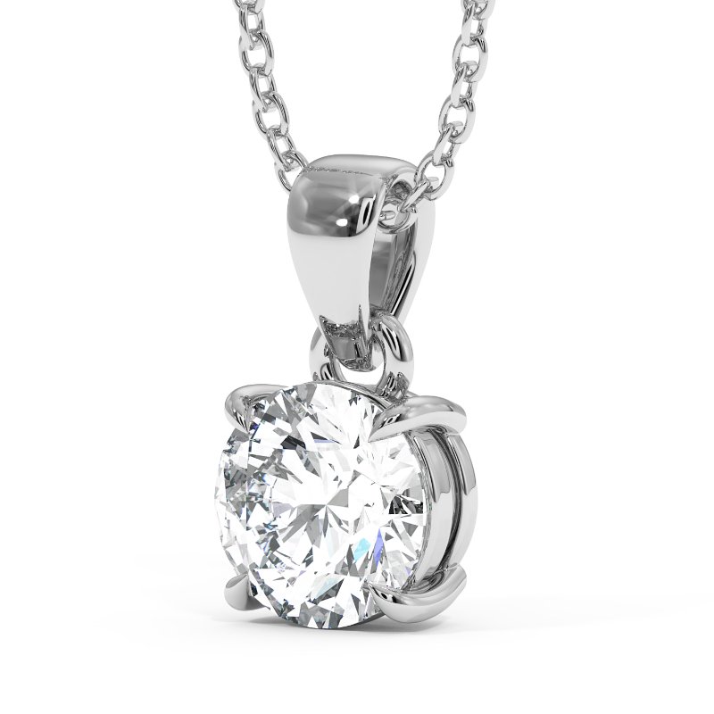 18K White Gold Savannah Pendant