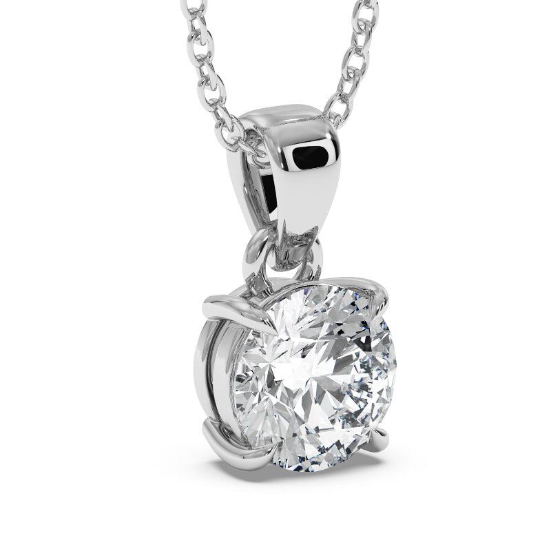 18K White Gold Savannah Pendant