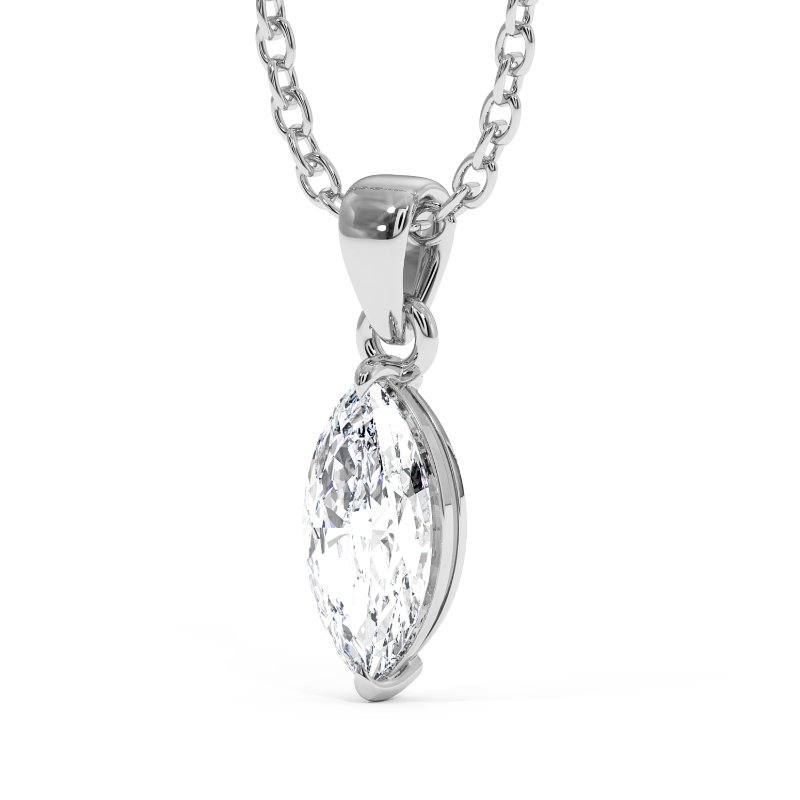 18K White Gold Savannah Pendant