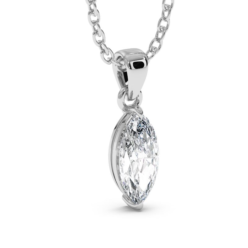 18K White Gold Savannah Pendant