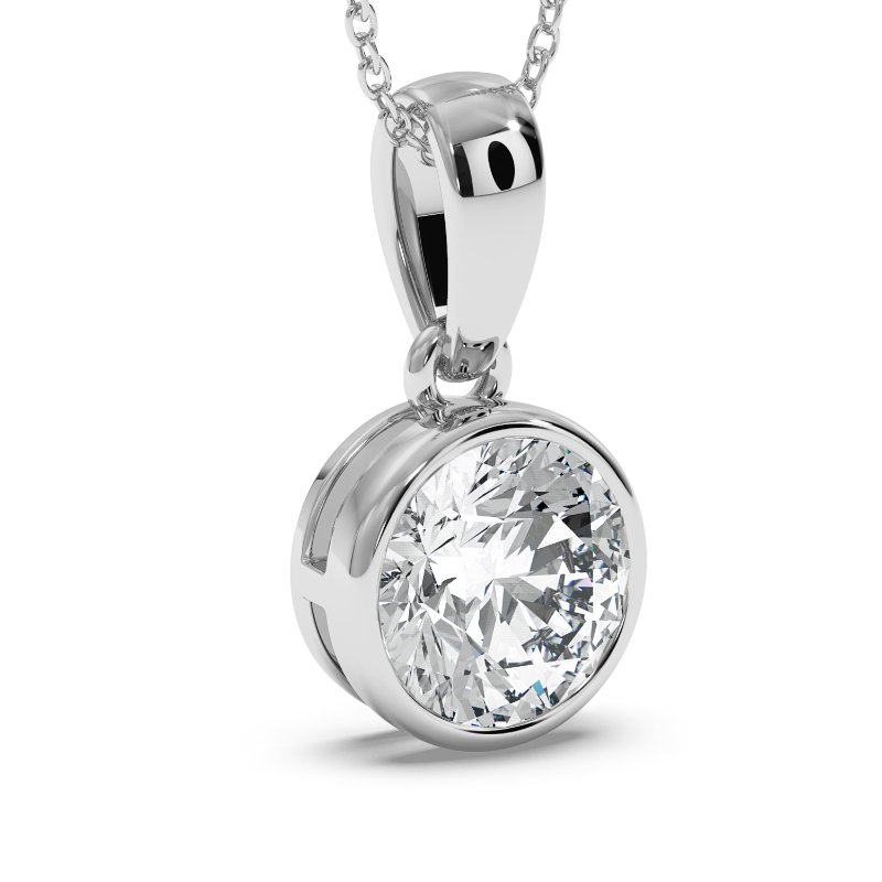 18K White Gold Charlotte Pendant
