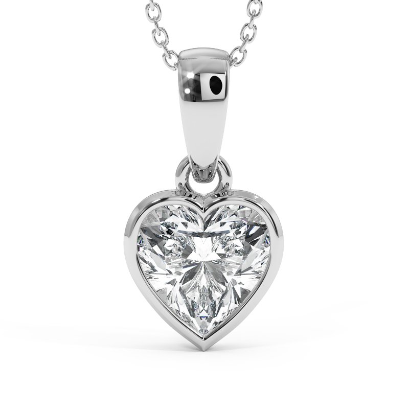 18K White Gold Charlotte Pendant