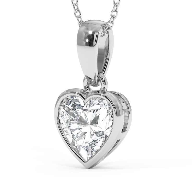 18K White Gold Charlotte Pendant