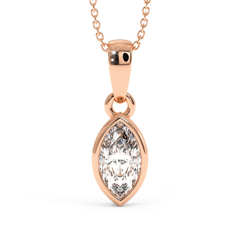 18K White Gold Charlotte Pendant