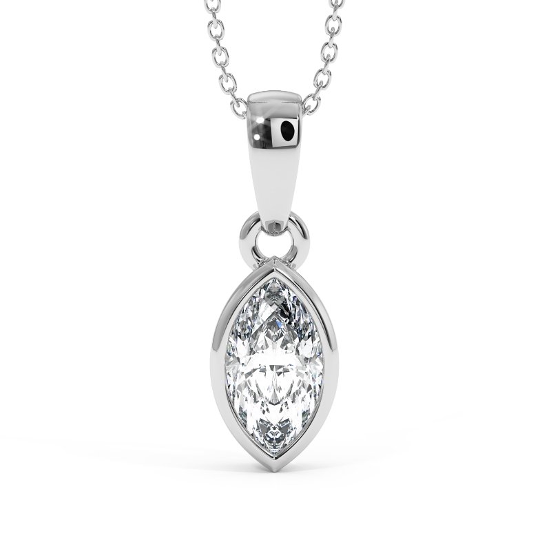 18K White Gold Charlotte Pendant