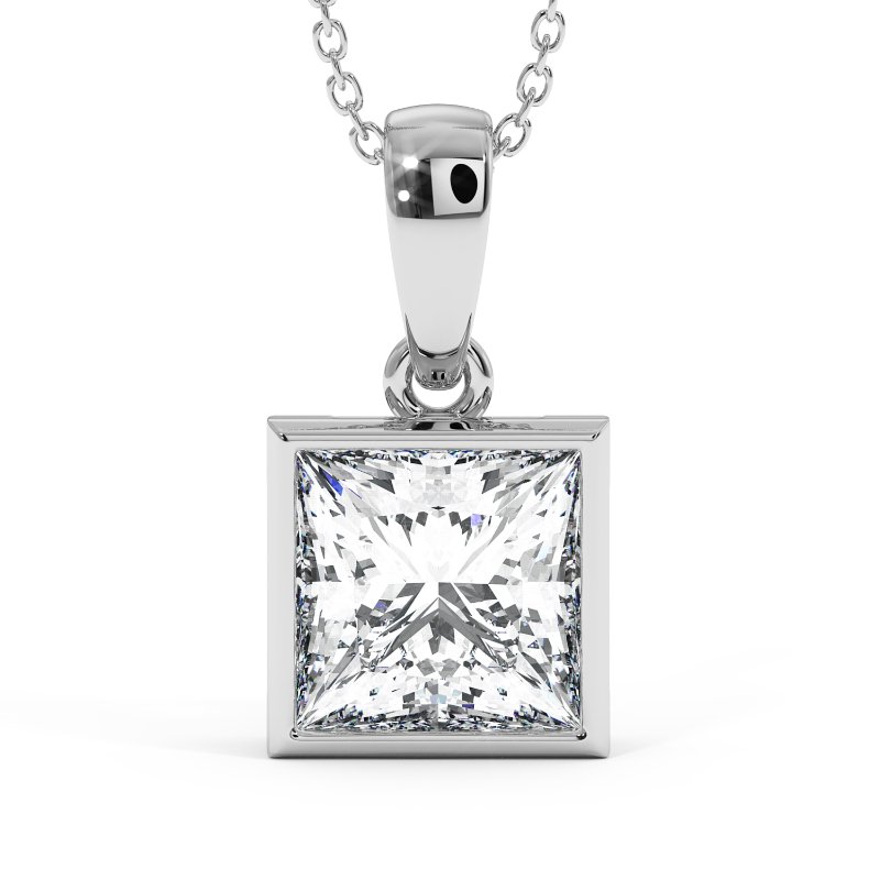 18K White Gold Charlotte Pendant