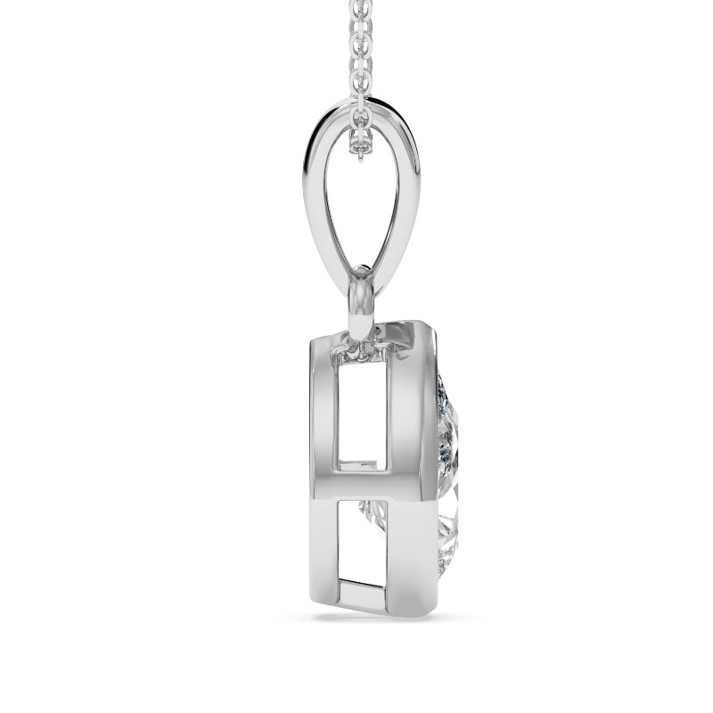 18K White Gold Charlotte Pendant