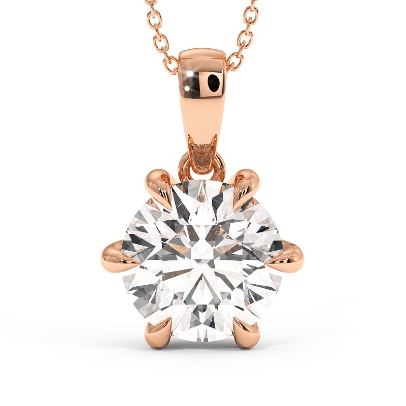 18K White Gold Brooke Pendant