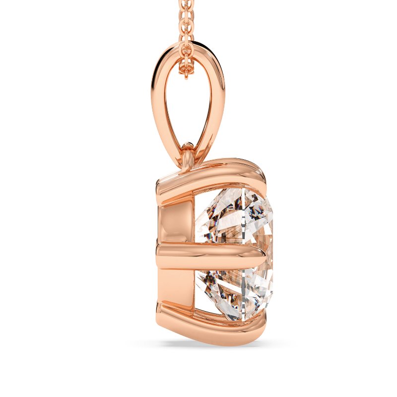 18K Rose Gold Brooke Pendant