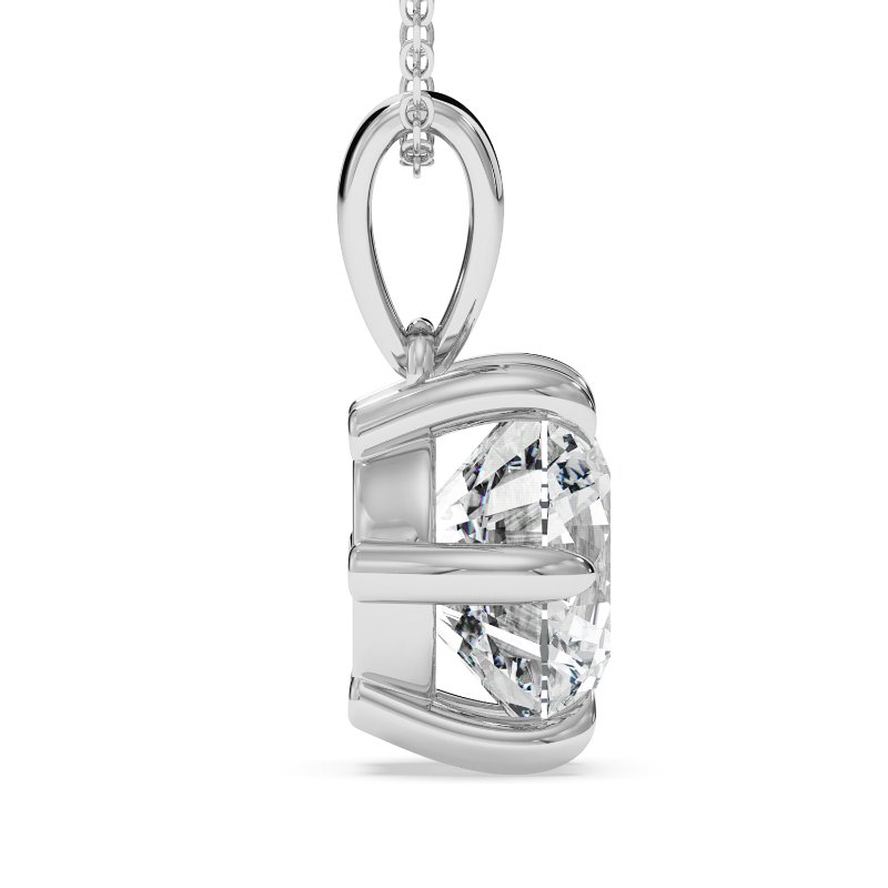 18K White Gold Brooke Pendant