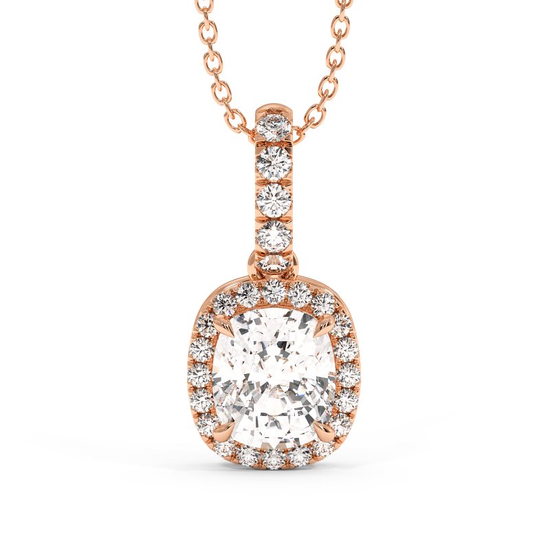 18K White Gold London Pendant