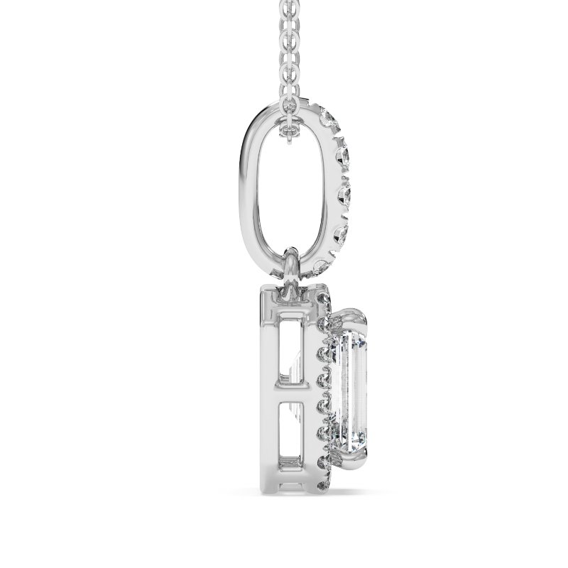 18K White Gold London Pendant