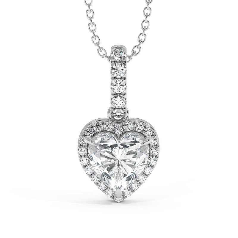 18K White Gold London Pendant