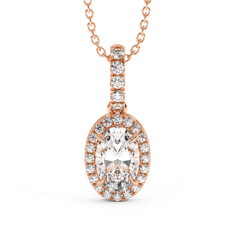 18K White Gold London Pendant