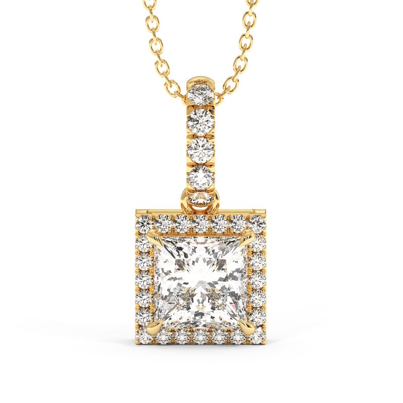 18K White Gold London Pendant