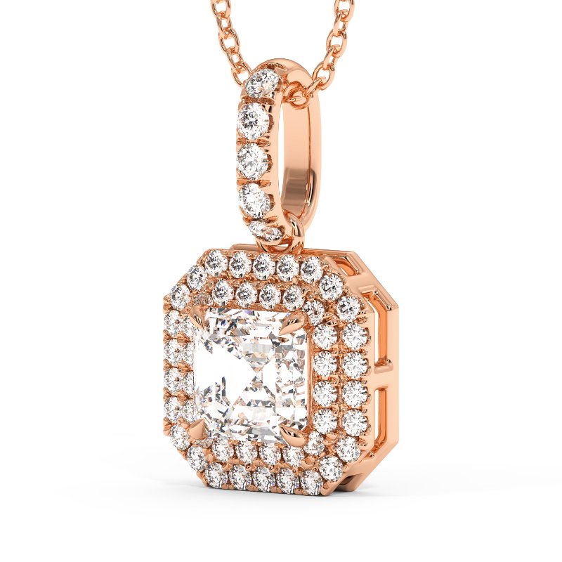 18K Rose Gold Aspen Pendant