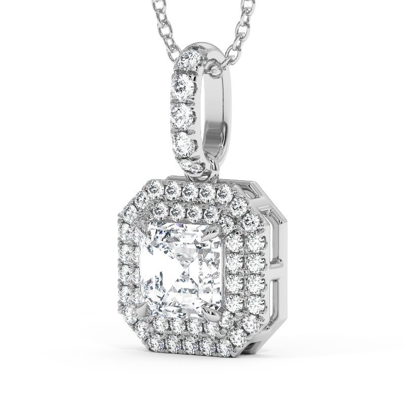 18K White Gold Aspen Pendant