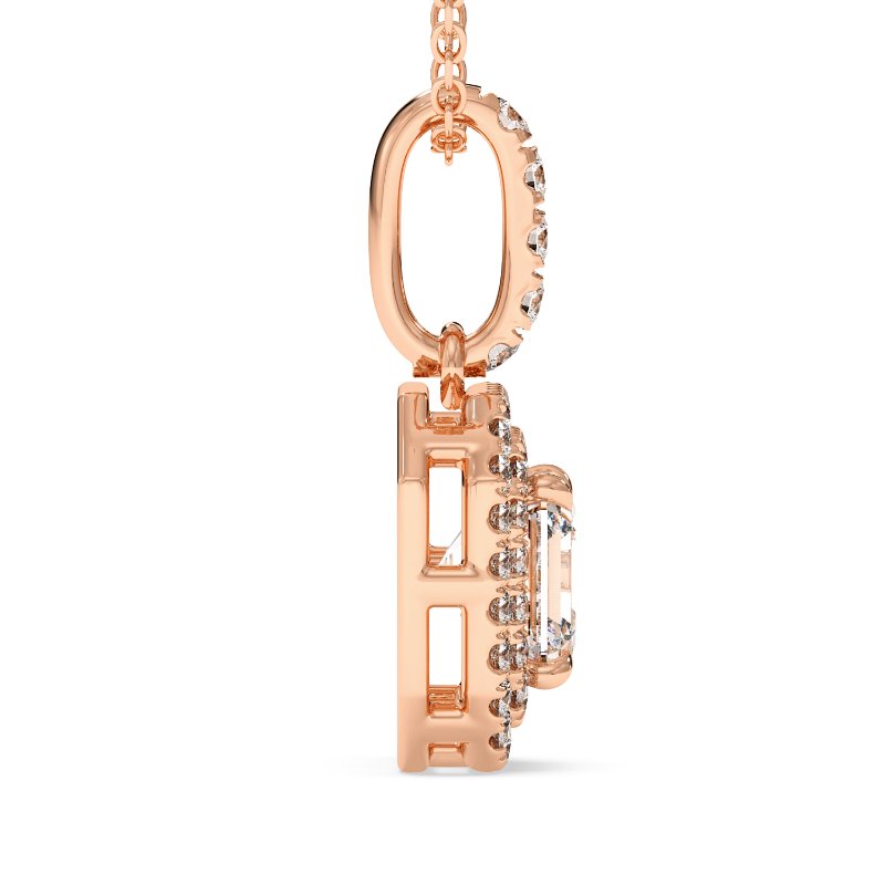 18K Rose Gold Aspen Pendant