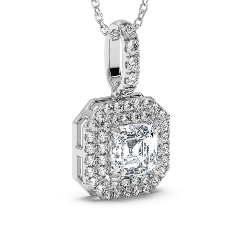 18K White Gold Aspen Pendant