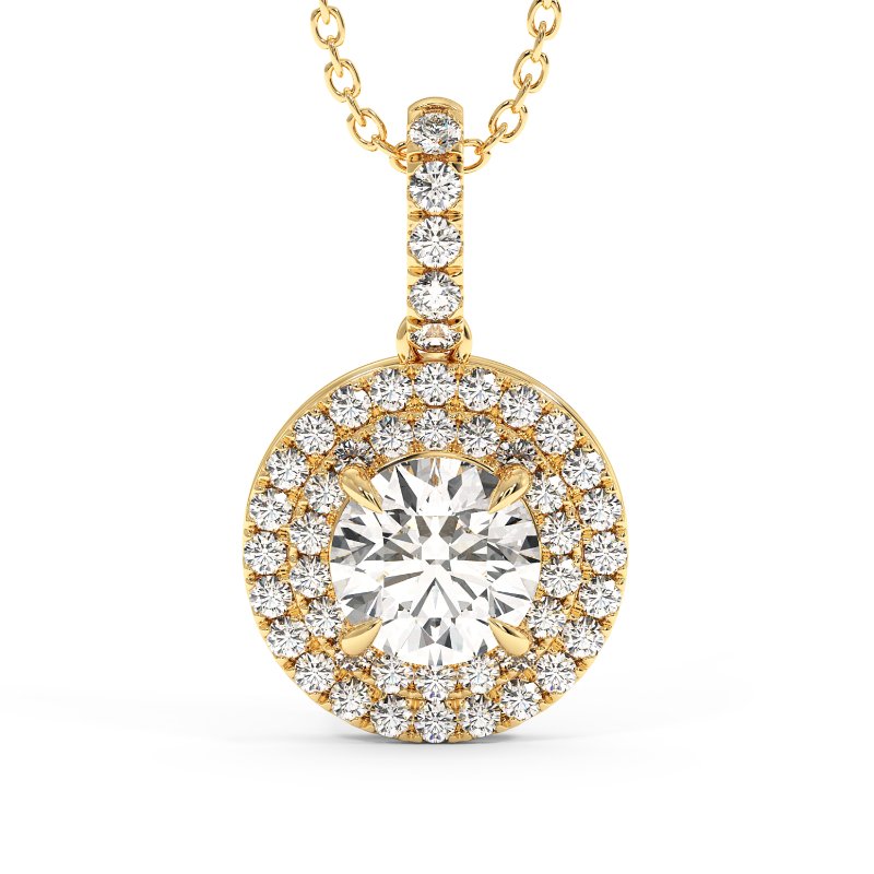 18K White Gold Aspen Pendant