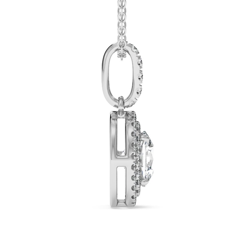 18K White Gold Aspen Pendant