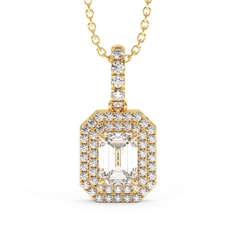 18K White Gold Aspen Pendant