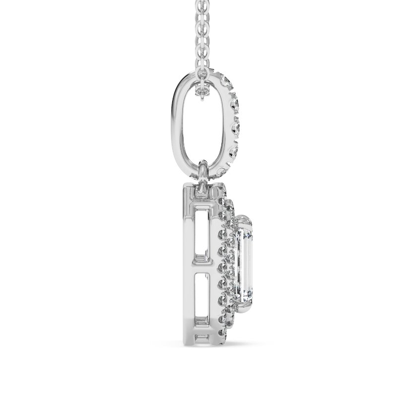 18K White Gold Aspen Pendant
