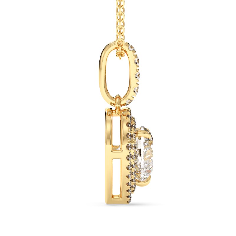 18K Yellow Gold Aspen Pendant