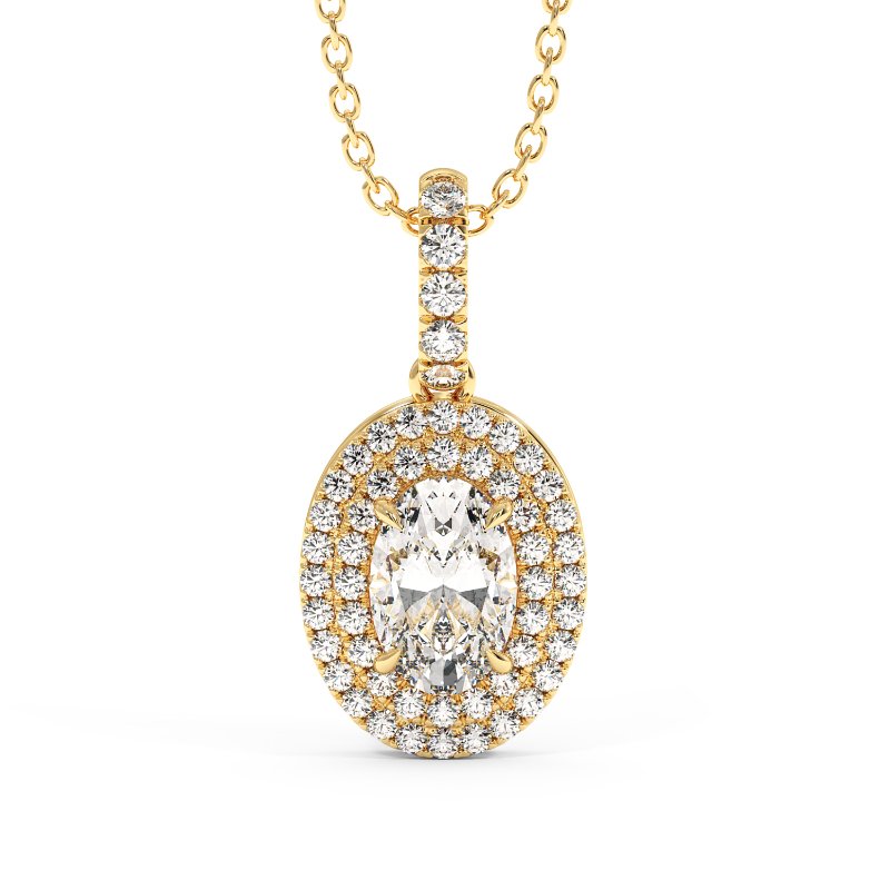 18K White Gold Aspen Pendant
