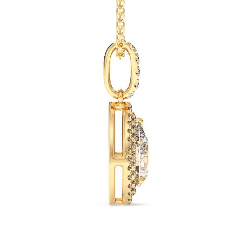 18K Yellow Gold Aspen Pendant