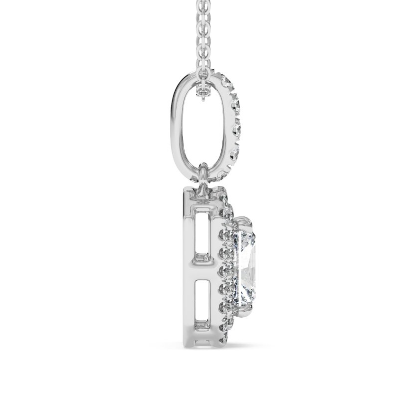 18K White Gold Aspen Pendant