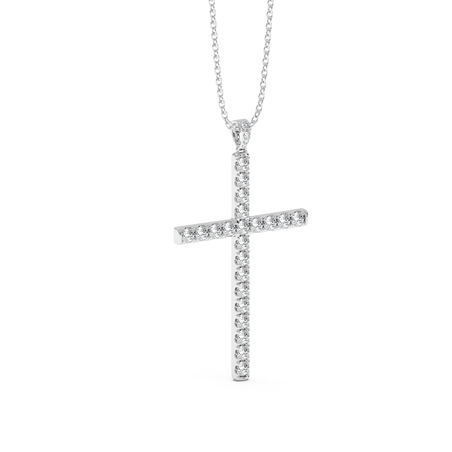 Platinum Cross Pendant