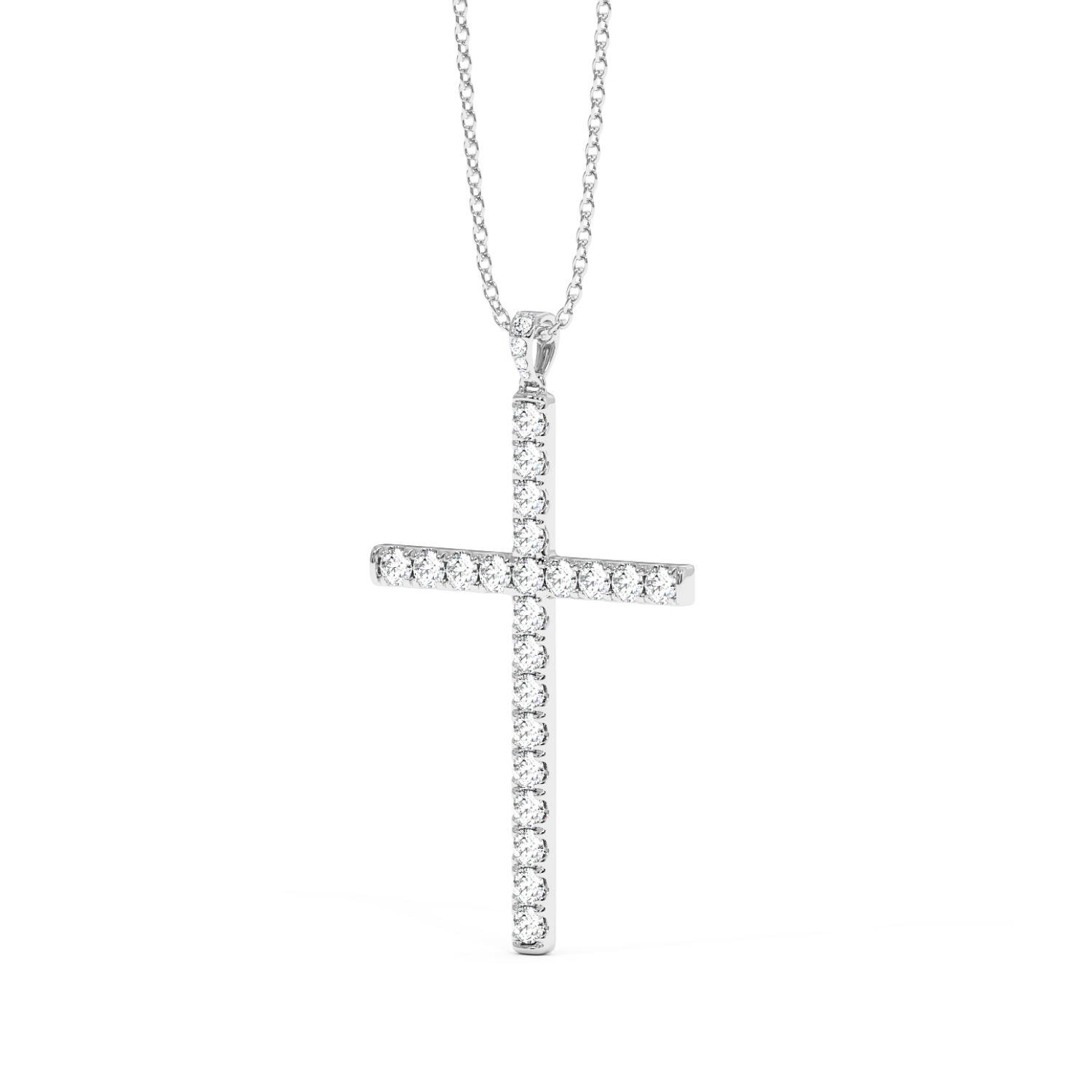 Platinum Cross Pendant