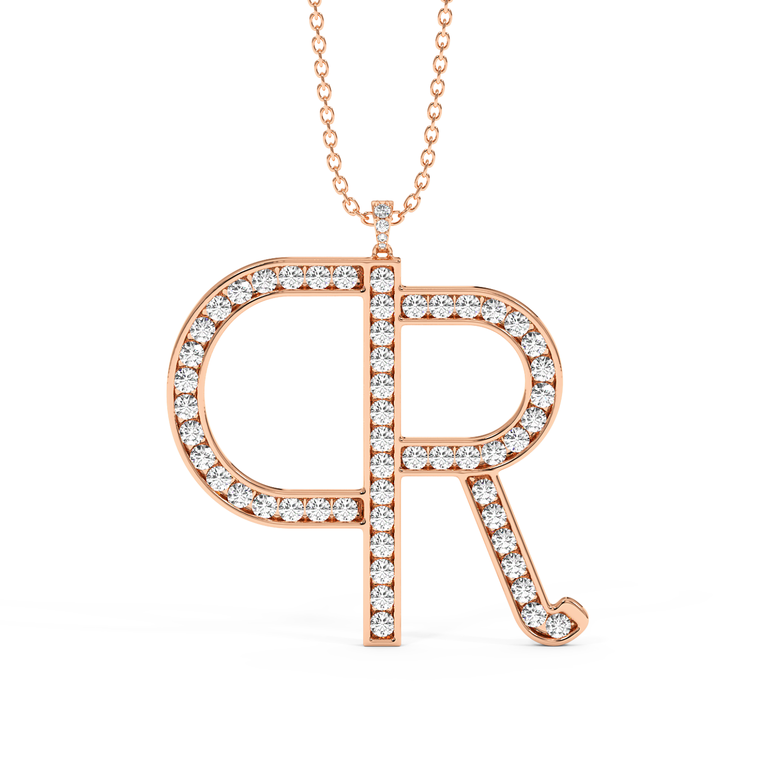 18K Rose Gold Designer Pendant
