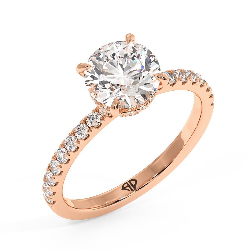 18K Rose Gold Isadora Engagement Ring