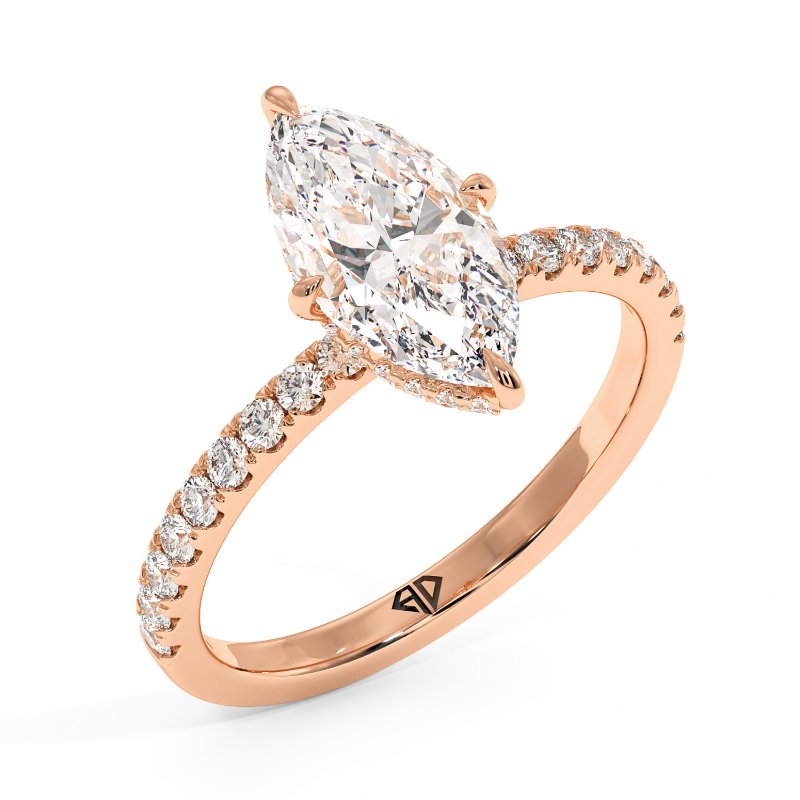 18K Rose Gold Isadora Engagement Ring